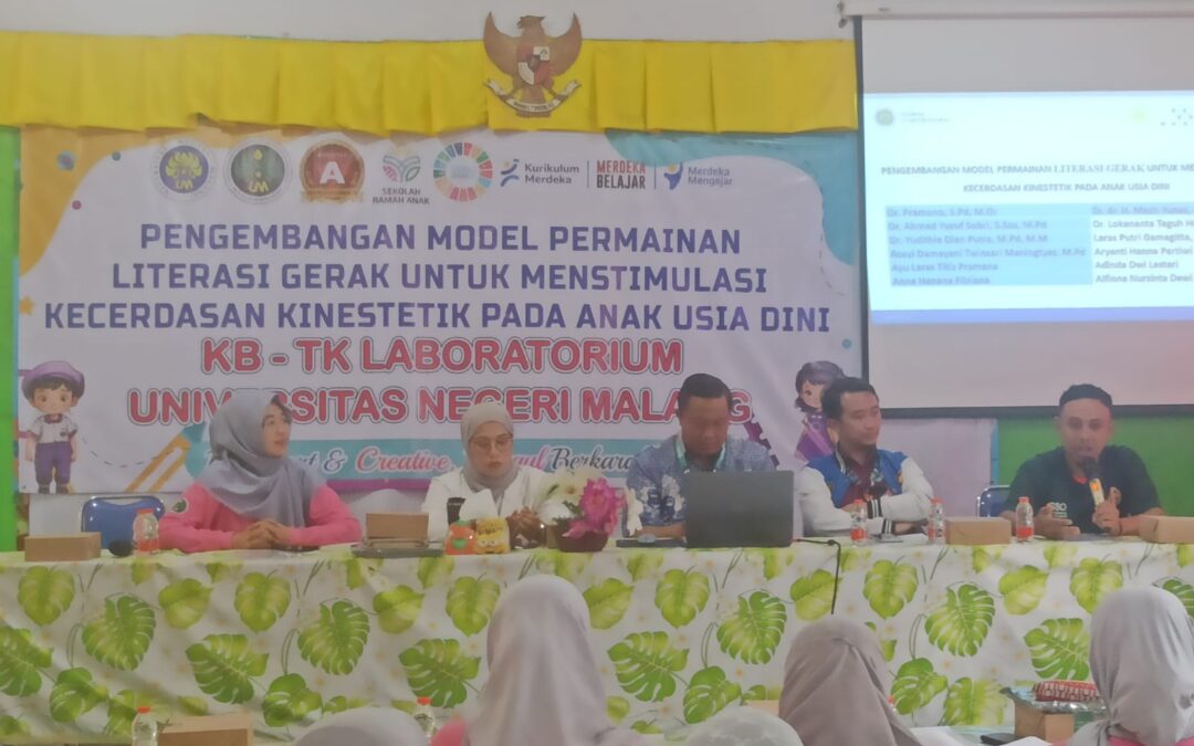 PENGEMBANGAN MODEL PERMAINAN LITERASI GERAK DI TK LAB UM UNTUK STIMULASI KECERDASAN KINESTETIK ANAK USIA DINI