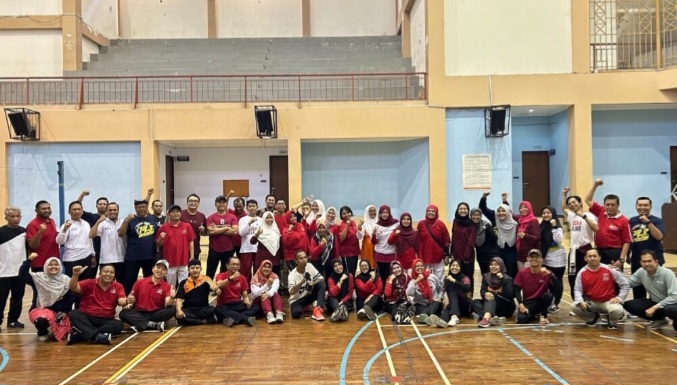 DEPARTEMEN PAUD IKUT SERTA SENAM BERSAMA CIVITAS FIP DALAM RANGKA MEMERIAHKAN HUT KEMERDEKAAN RI UNTUK SDGs 3