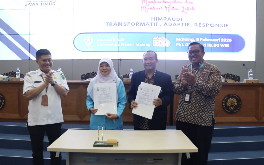 PENANDATANGANAN PKS DEKAN FIP UM DAN PD HIMPAUDI KOTA MALANG, SIAP DUKUNG SDGs 4 DAN 17 DEMI WUJUDKAN SINERGITAS PENDIDIKAN