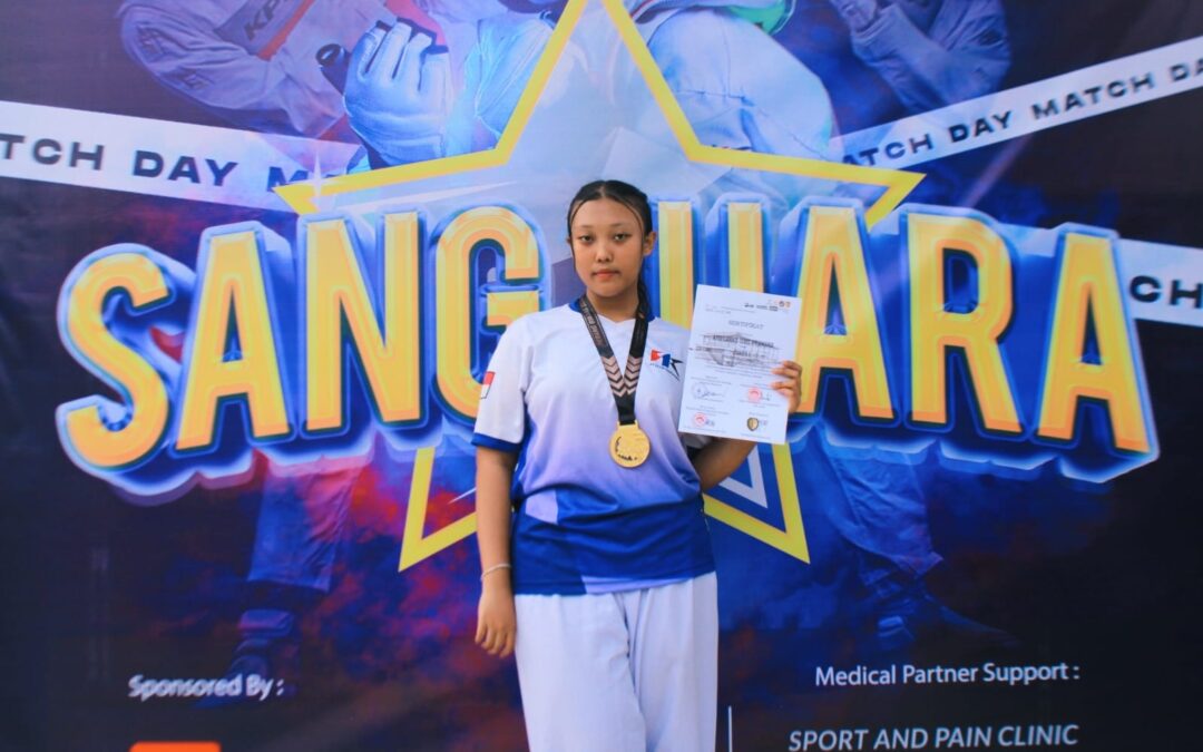 MAHASISWA S1 PG PAUD UNIVERSITAS NEGERI MALANG RAIH JUARA 1 KELAS PEMULA PRA KADET DI KEJUARAAN TAEKWONDO PERANG BINTANG TINGKAT NASIONAL 2025