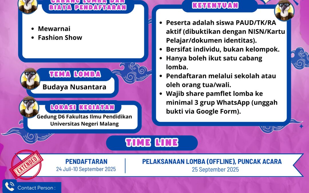 FESTIVAL KE-V PAUD “ANAYA 2025” KATEGORI ANAK